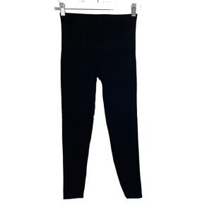 Spanx Look At Me Now Athletic Hiking Yoga Walking Black Leggings M